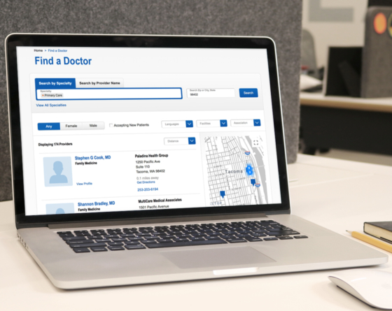 MultiCare Health System Find a Doctor provider search
